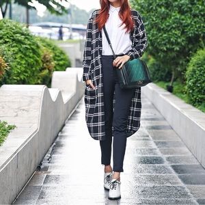 UNIQLO Plaid Longline Shirt / Dress